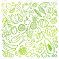 Hand-drawn vector illustration with a healthy food