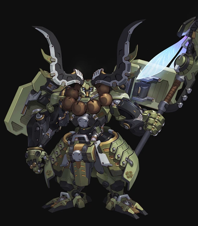 MECHWARRIOR 本多忠胜, Xiang Rong : 武士型机甲 本多忠胜-花瓣网