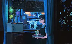 【插画师作品】第212期：日本插画师 junkuma 超治愈的生活插画作品（壁纸） : 让人平静的小清新作品...
