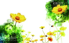 向日葵背景墙  - 源文件下载【酷图网】绿色,电视背景墙,壁画,装饰画,酒店墙画,背景墙,电视墙,墙面装饰,壁纸,客厅,卧室,玄关,走廊,书房,墙贴,3d立体背景墙,