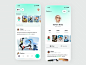 Social Media app by Orix Creative on Dribbble