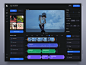 Video Editing Dashboard app dashboard editor product design video video editing