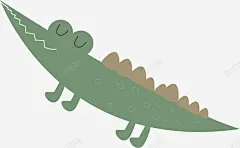 绿色鳄鱼矢量图高清素材 创意 动物 卡通 手绘 绿色 设计 鳄鱼 矢量图 免抠png 设计图片 免费下载