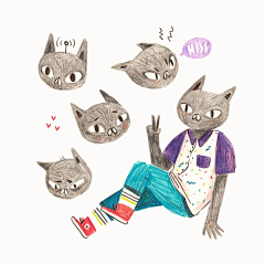 猫粒2010采集到插画师Mona K