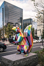 Boston Seaport Gets Colorful New Sculptures Thanks to Artist Okuda