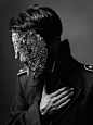 Model: Stephen Delattre jewel mask: Lorand Lajos: 