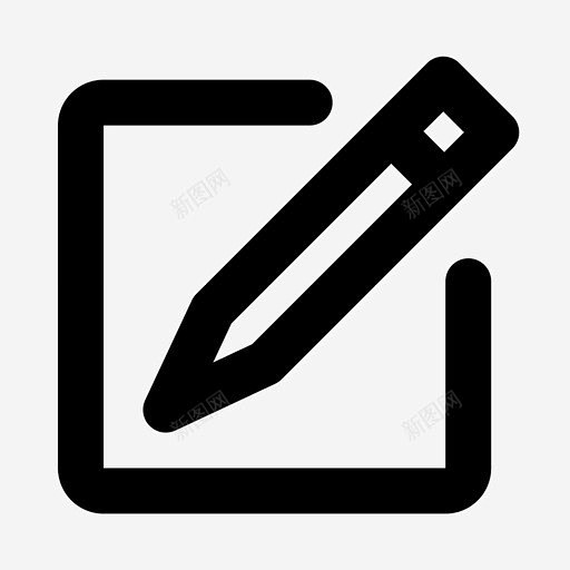 铅笔画画发帖图标 设计图片 免费下载 页面网页 平面电商 创意素材