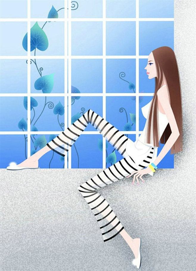  #手绘美女# #卡通# #人物手绘#