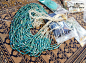 古罗马波斯西亚老琉璃异域蓝色 项链批发 成品/半成品DIY串珠散珠-淘宝网