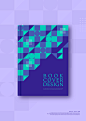 几何图形杂志书籍封面设计psd模板合集  