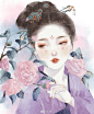 古风人物插画　手绘插画
 画师：木槿十亩(1080×1312)