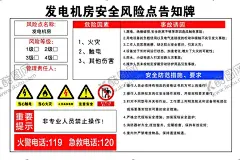 发电机房安全风险点告知牌 【酷图网】发电机房,安全风险点,告知牌,厂区,宣传,广告牌,海报