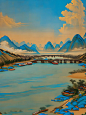 AI也可以画千里江山图 - 小红书