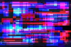 电子脉冲音效,背景聚焦,红色,蓝色,黑色,条纹,损坏的,噪声,活力