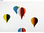 丹麦FLENSTED mobiles创意家居房间空中装饰手工吊饰挂饰 热气球-淘宝网