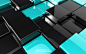 3D立体光滑的3D立方体背景图 3D Glossy Cube Backgrounds_平面素材_纹理图案_模库(51Mockup)