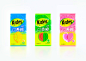 Candy chewing gum Colourful  gum ILLUSTRATION  modern Packaging trendy yellow Young