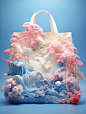 jonel30endhyq_A_paper_shopping_bag_Surrounded_by_3D_Chinese_blu_09ddb618-8fcf-4969-b969-d11b637d0ccc