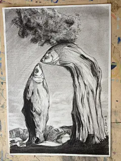 2013 年9月15 号设计课作业，题目:鱼