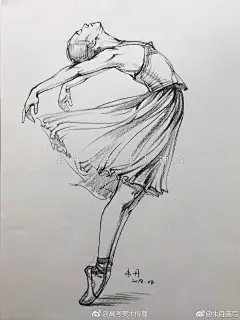 舞蹈类人物动态❤️ ​朱丹速写|速写|舞蹈类|朱丹_新浪新闻