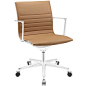 Vi Mid Back Fabric Office Chair In Tan... by Modway Furniture | Havenly