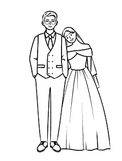 手绘婚纱照插画｜怎么选择照片