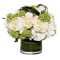 White and green centerpiece