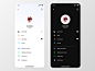 黑白两个主题的app 用户信息页 .xd素材下载 - 豆皮儿