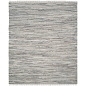 Havelock Striped Contemporary Hand-Woven Gray Area Rug