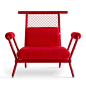 Мебель из строительных материалов : Бразильский дизайнер Пауло Кобилка для своих новых предметов – кресла PK6 и дивана PK7 выбрал промышленные материалы, которые обычно остаются "за кадром" архитектуры: металлический профиль и арматурную сетку.