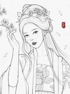 露露喜欢插画采集到插画线稿