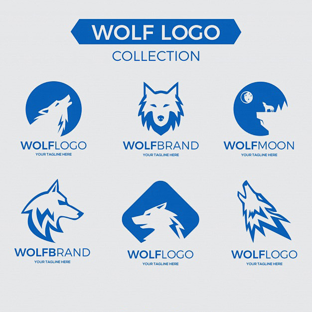 狼logo标志矢量图素材