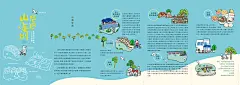 「悠遊山海圳」導覽地圖｜插畫繪製 : 「悠遊山海圳導覽地圖」，客戶：臺南市安南區公所，插畫：吳俊緯，設計：秋葵(曾鈺芩)