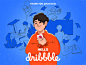你好Dribbble传染媒介设计例证