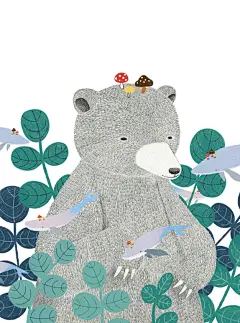 数码水彩动物插画 (2)