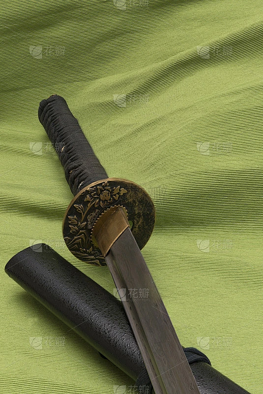 日本传统武士刀素材-花瓣网