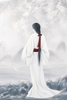 春天的绛珠草采集到女孩背影