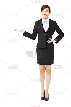 体态丰满的年轻女商人