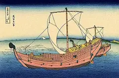 《富岳三十六景》，
浮世绘画师葛饰北斋晚年的作品之一，
属于浮世绘中的“名所绘”，
为描绘由日本关东各地远眺富士山时的景色。