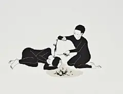韩国插画师Daehyun Kim作品，他的插画作品简单，风格诙谐有趣，寓意深远。
