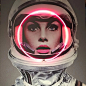 Neon astronaut. Neon Art//Neon LOVE!!!                                                                                                                                                                                 More