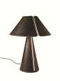 Leather table lamp EL SENOR - Formagenda: 