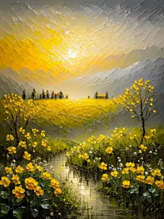 柠檬插画｜艺术插画：油画风景一组 - 今日头条