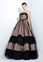 zuhair murad pink black ball gown