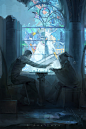 《追星星的人》, Asen Liy : This is the illustrations for Rajor's new album.I painted them about one year ago～