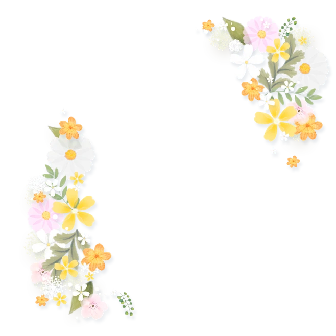 Spring is coming 美丽的春季花环花边PNG免扣素材-花瓣网