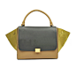 celine 2012 169543MDC 2012新款Trapeze小牛皮三色拼接