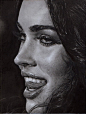 Megan Fox铅笔素描画