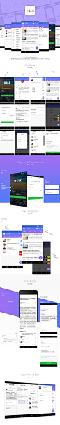 CGLX 论坛类APP 界面展示及UI设计规范 附登录PSD