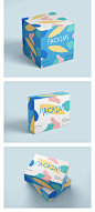 艺术时尚纸质方形品牌视觉包装盒手提袋鞋盒展示样机PSD设计素材-淘宝网